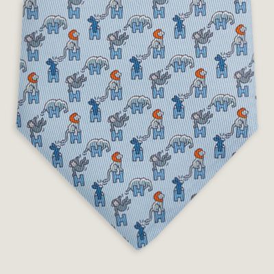 Fers Lucky tie - Blue | Hermès Singapore